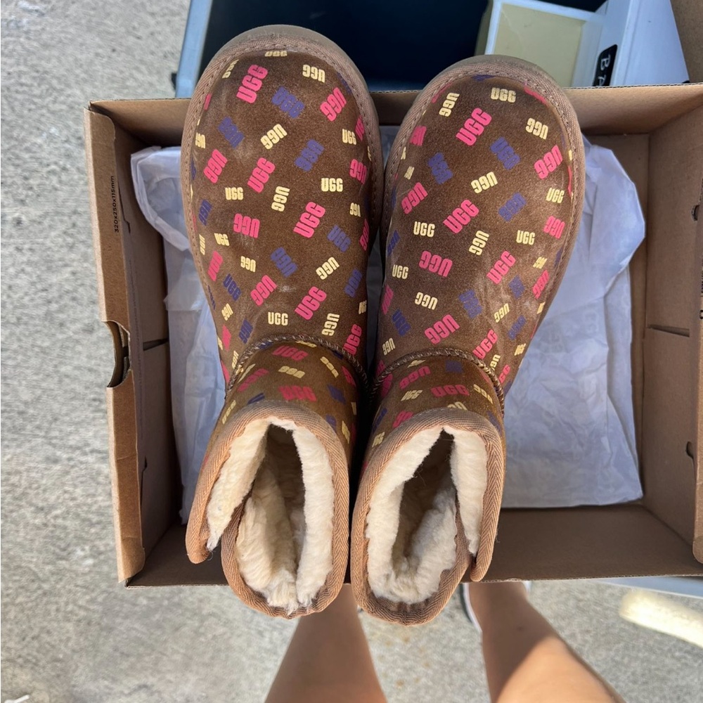 UGG kids Multicolor Logo Winter Boots